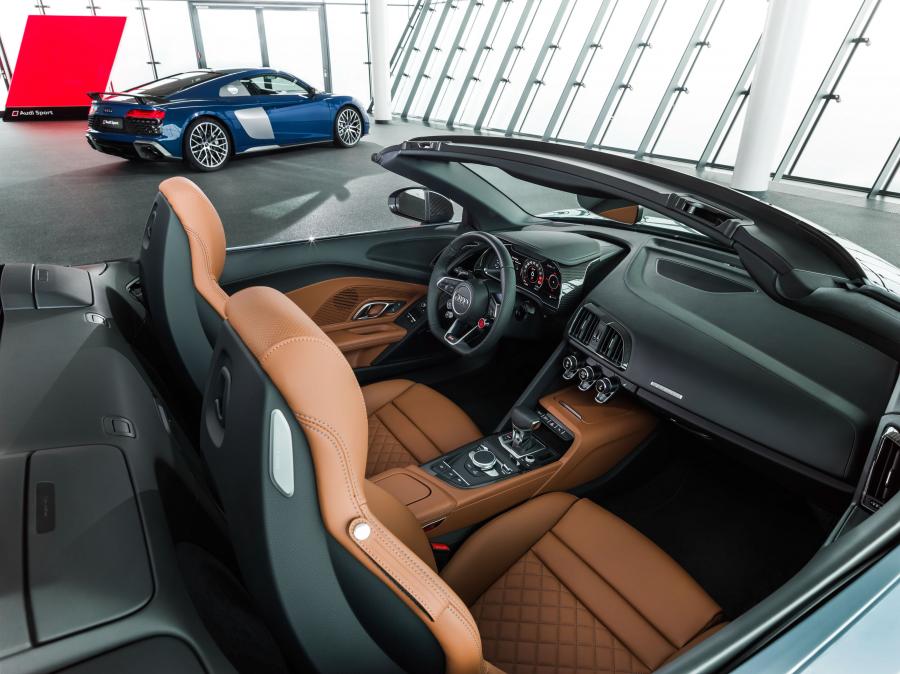 Интерьер Audi R8 V10 Performance Spyder 2019 года  (WW) (фото 6 из 30)